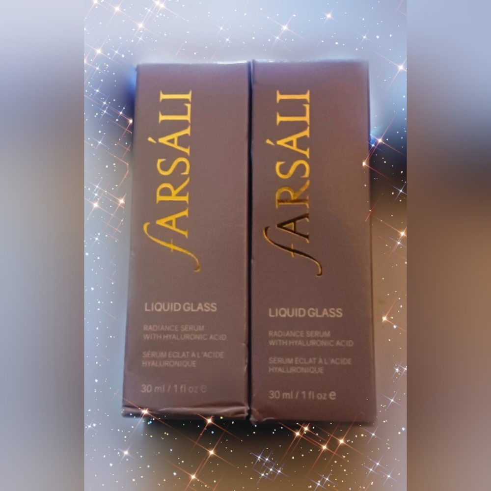 COPY - 2xFarsali Liquid Glass Radiance Makeup Skin Serum Beauty Oil Silver 30ml